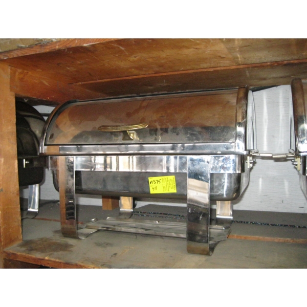CURVED TOP CHAFING DISH - NO BURNER HOLDERS