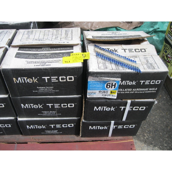 6 BOXES OF 2.5" 33 DEGREE PAPER TAPE NAILS