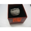 Image 2 : LADIES .925 SILVER DINNER RING W/CLEAR STONES