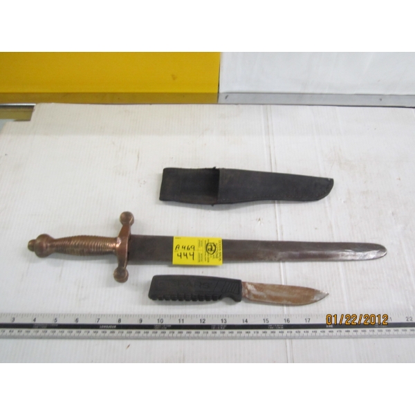 FISKERS KNIFE & DECORATIVE SWORD