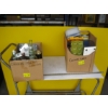 Image 1 : 2 BOXES OF MISC. COLLECTOR BOTTLES, PLASTIC CONTAINERS, TEAPOTS, ETC.