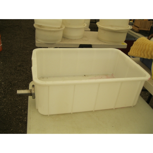 BIN W/STAINLESS STEEL DRAIN
