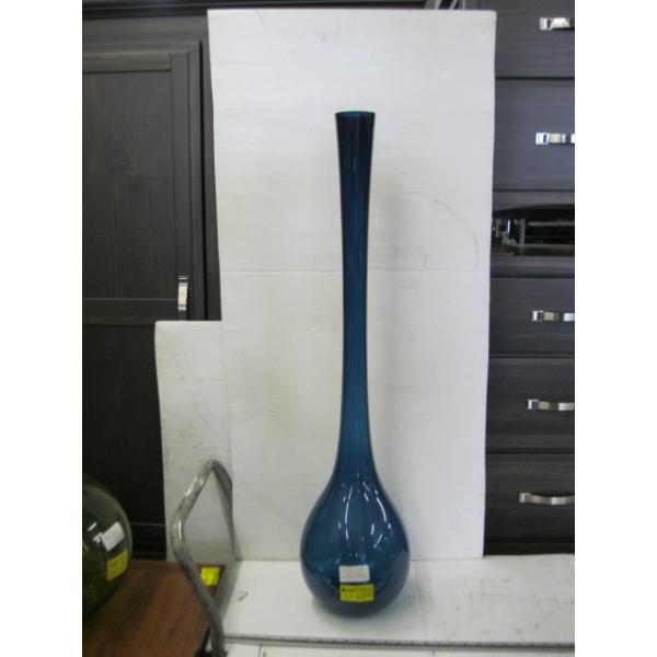 GAULSTRUFF BLUE GLASS VASE BY ARTHUR PERCY