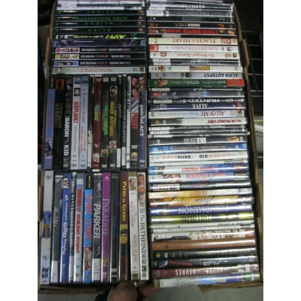 LG. BOX OF DVDs