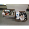Image 1 : 2 BOXES OF MISC. WATER FILTERS, POWER BARS, VASES, ETC.