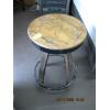 Image 1 : OAK TOP WINE BARREL STOOL