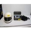 Image 1 : WHITE MOTORCYCLE HELMET W/FACESHIELD & DELUXE MOTORCYCLE COVER IN BOX