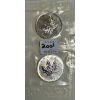 Image 1 : 2 - 1OZ .999 SILVER 2001 CDN MAPLE LEAF COINS (TAX EXEMPT)