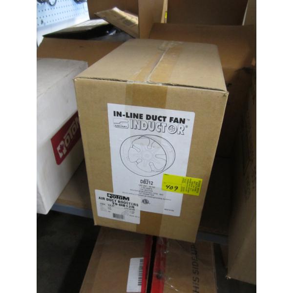 AIR DUCT BOOSTER MODEL DB212, 12" DIAMETER, 1.7HP, 115V