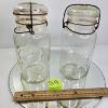 Image 3 : VINTAGE GLASS JARS, BOTTLES, FISH BOTTLE, CREAM/MILK SQUARE GLASS & CERIUM GLASS COLLECTION