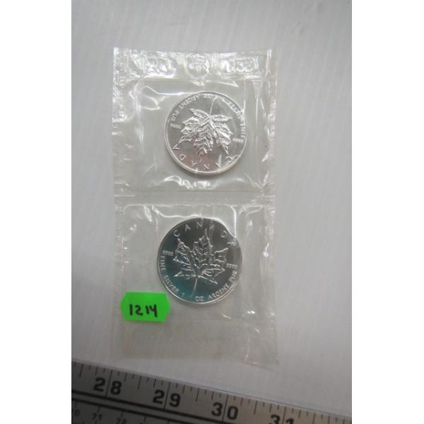 2 - 2001 1 OZ. .999 SILVER M/L COINS (TAX EXEMPT)