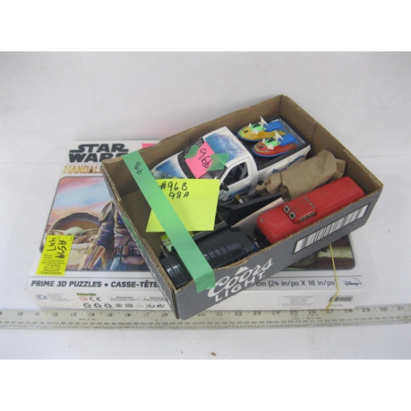 MARX, CORGI & MATCHBOX CARS/TRUCKS & COMPLETE STAR WARS MANDALORIAN 3D PUZZLES (2X500)