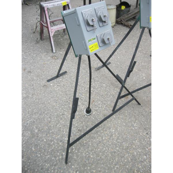 MULTI PLUG METAL BOXED UNIT ON STAND