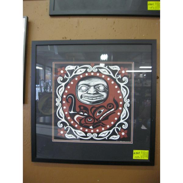 FRAMED PRINT BY DON YEOMANS, "MEN"
