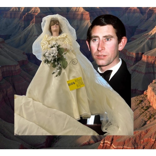 GORGEOUS MCM LADY DIANA DOLL IN WEDDING DRESS - *CHARLES NOT INCLUDED*