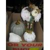 Image 1 : 2 BOXES OF MISC. DECORATIVE PIECES, LG. STEIN, ETC.