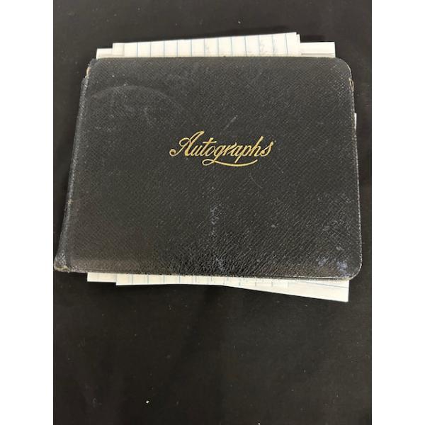 AUTOGRAPH BOOK W/SIGNATURES FROM BABE RUTH, SATCHELL PAIGE, ETC.