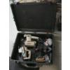 Image 1 : PLASTIC STORAGE BIN W/SANDERS, GLUE GUN & JIGSAW