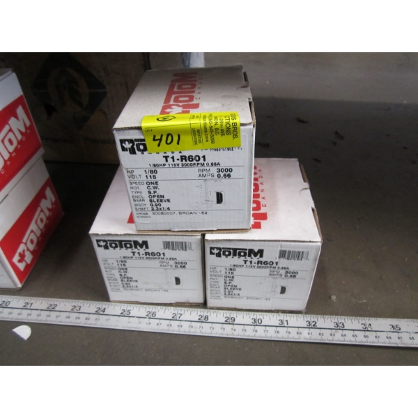2 ROTOM MOTORS - 115V, 1/80HP