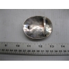Image 2 : SILVER NAVAJO BELT BUCKLE W/GREEN STONE, STAMPED .925