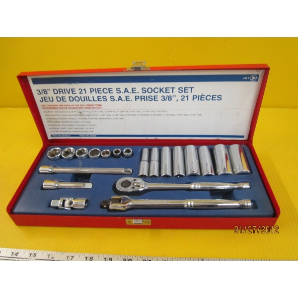 JET 3/4" DRIVE 21 PIECE SOCKET SET