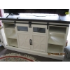 Image 4 : SLIDING BARN DOOR FIREPLACE MANTLE UNIT W/FIREPLACE