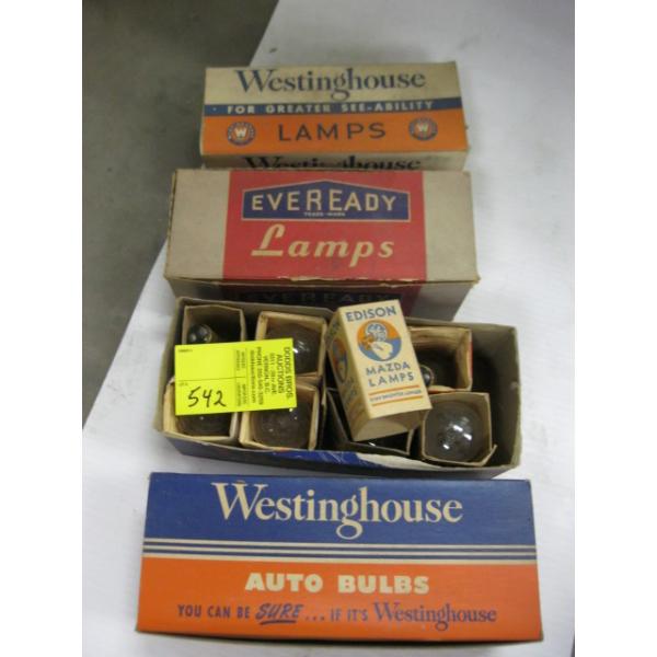 ASST. AUTO LAMPS - WESTINGHOUSE, EVERREADY ETC.