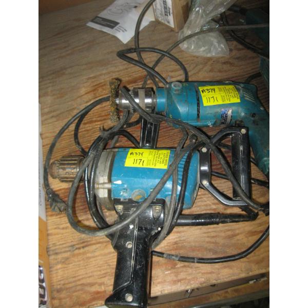 2 MAKITA ELECTRIC DRILLS