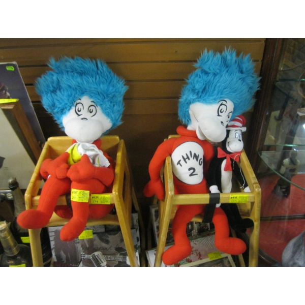 THING 1 & THING 2 & CAT IN HAT STUFFIES