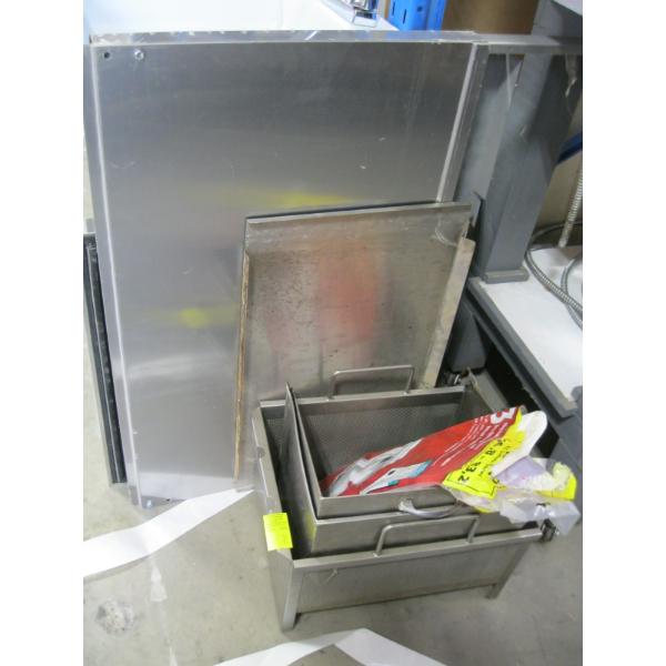 MISC. STAINLESS PIECES - FIRE BASKET, ETC.
