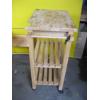 Image 4 : 2 FOLDING TABLES & A ROLLING WOODEN CART