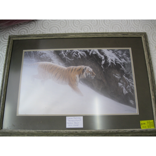FRAMED ROBERT BATEMAN PRINT "MOMENTUM"