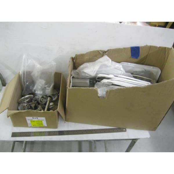 MISC. PLUMBING FIXTURE PIECES & ASST. LED LIGHTS