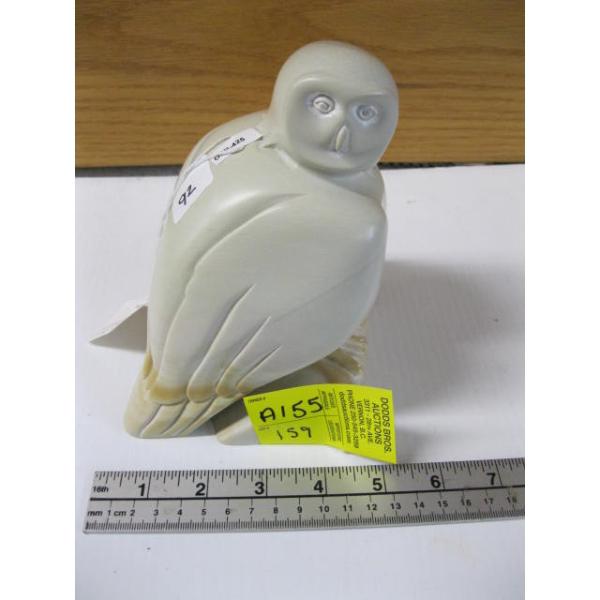 CARVED SNOWY OWL BY FLOYD GROSSETETE, 2002