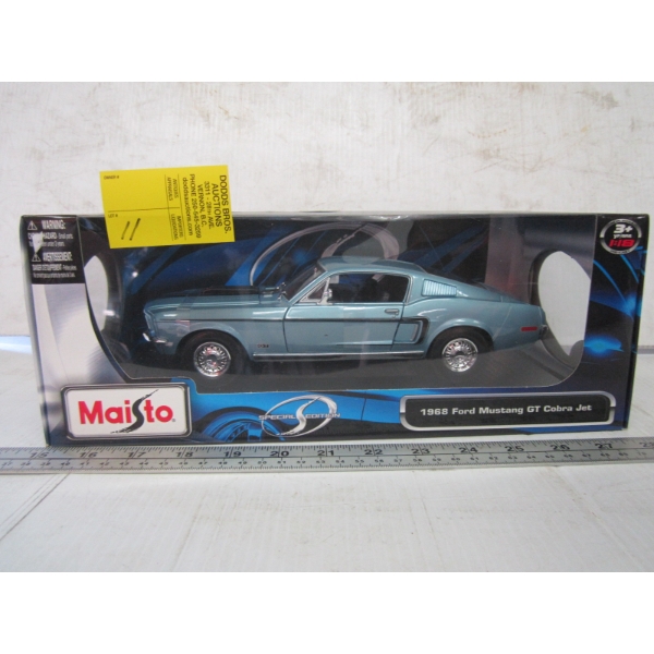 1968 FORD MUSTANG GT DIECAST CAR