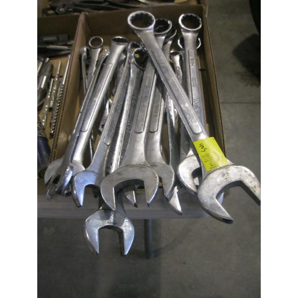 BOX OF ASST'D  LARGE WRENCHES