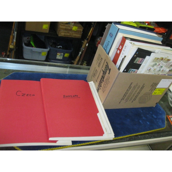 BOX OF WORLD STAMPS