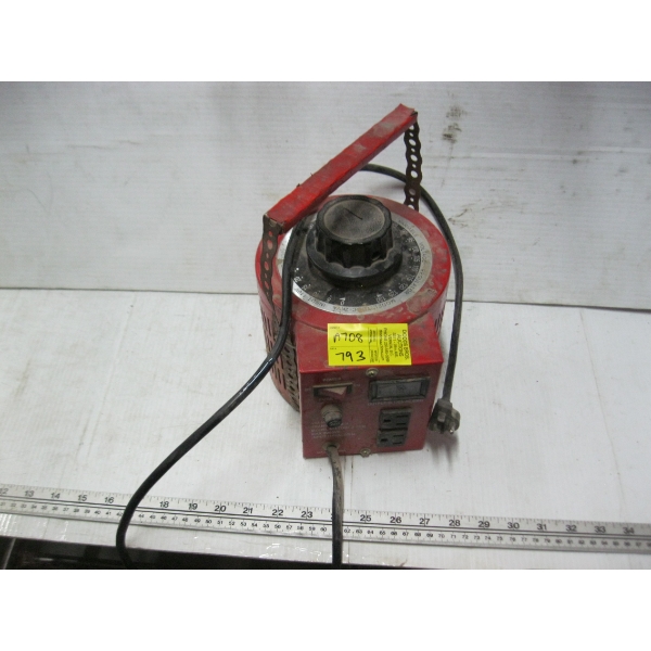 VARIAC TRANSFORMER - VARIABLE SPEED