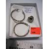 Image 2 : PAIR OF STERLING .925 SILVER EARRINGS & HEART PENDANT