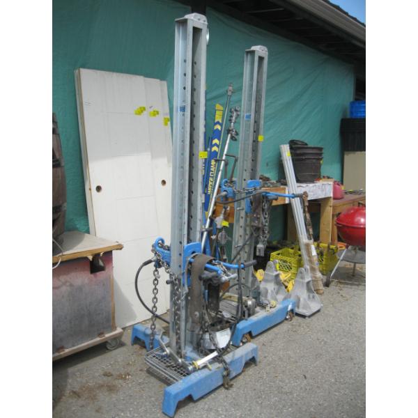 WEDGE CLAMP FRAME STRAIGHTENING SYSTEM W/ASST. TOOLS, CHAINS, ETC.