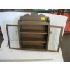 Image 2 : WALL HANG CABINET W/STAIN GLASS DOOR INSERT