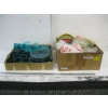 Image 1 : 2 BOXES OF MISC. PLASTICWARE - PLATES, GLASSES, ETC.