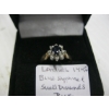 Image 3 : LADIES 14KT BLUE SAPPHIRE & SMALL DIAMONDS RING - 2.4G - SZ 4 1/2