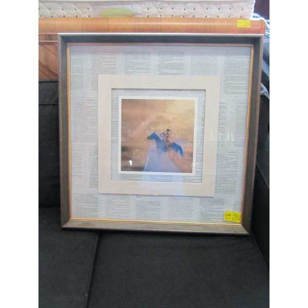 MATCHING FRAMED COWBOY PICTURE