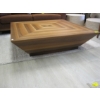 Image 2 : WOODEN SQUARE COFFEE TABLE, 125CM