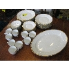Image 1 : SET OF B&G DANISH GOLD RIMMED WHITE DISHES