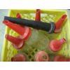 Image 2 : 9 GLASS OIL JARS W/PLASTIC SPOUTS