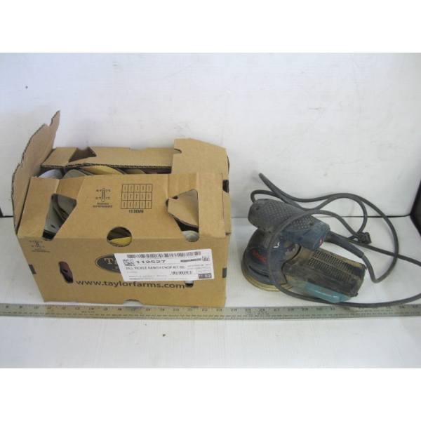 BOSCH SANDER & ASST. SANDING PADS