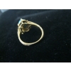 Image 5 : LADIES 14KT RING W/2 BLUE STONES, 4.5G, SZ 8