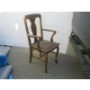Image 2 : ANTIQUE OAK ARMCHAIR